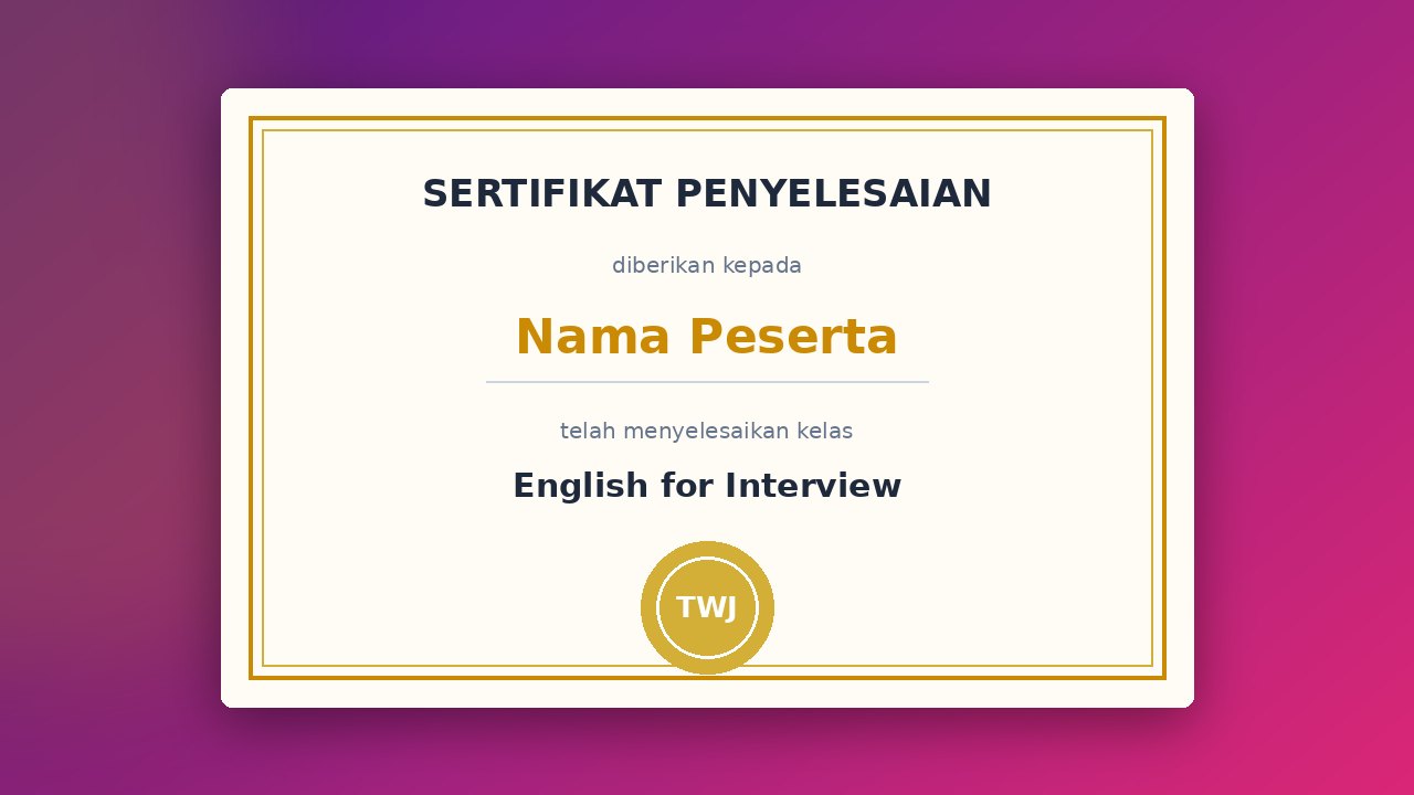 English for Interview